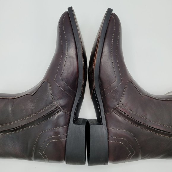 Laredo Hoxie Men\'s Side Zip Dress Boots Black 62006 US Size 10D
